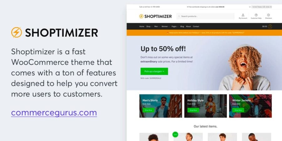 Shoptimizer: Fast WooCommerce Theme for Speed and Conversions