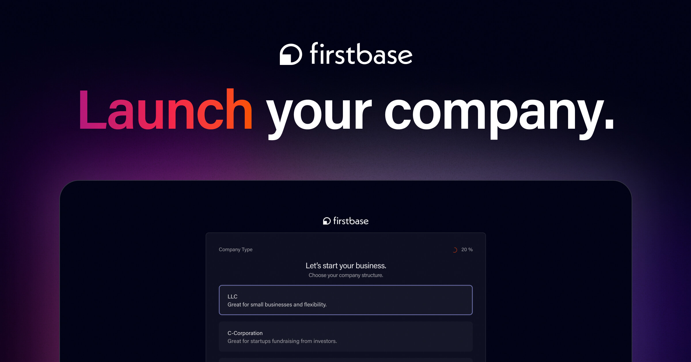 Launch Your Company with FirstBase.io